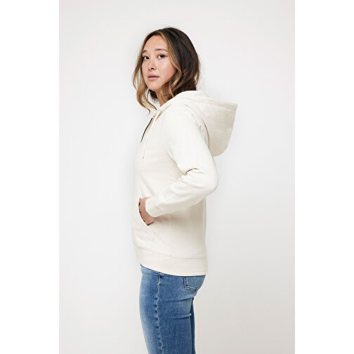 Iqoniq Abisko Zip-Kapuzenpullover Aus Recycelter Baumwolle , natural raw, 50% recycelte und 50% biologische Baumwolle, S, 68,00cm x 1,00cm (Länge x Höhe), Bild 9