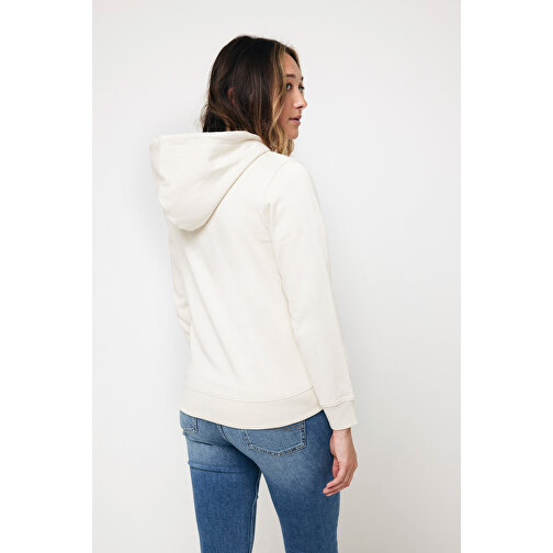 Iqoniq Abisko Zip-Kapuzenpullover Aus Recycelter Baumwolle , natural raw, 50% recycelte und 50% biologische Baumwolle, 5XL, 83,00cm x 1,00cm (Länge x Höhe), Bild 10