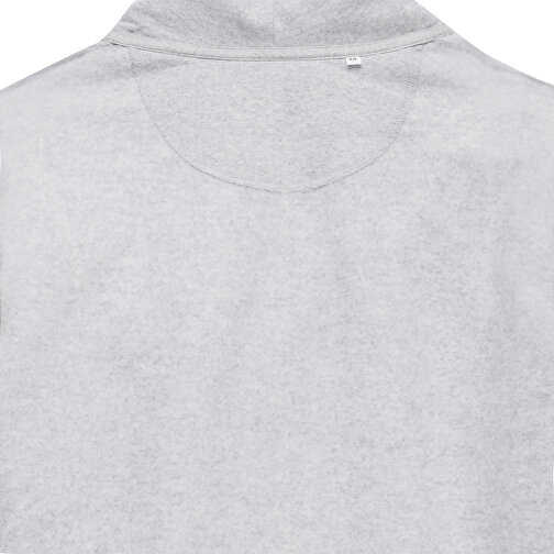 Iqoniq Abisko Zip-Kapuzenpullover Aus Recycelter Baumwolle , heather grey, 50% recycelte und 50% biologische Baumwolle, S, 68,00cm x 1,00cm (Länge x Höhe), Bild 3