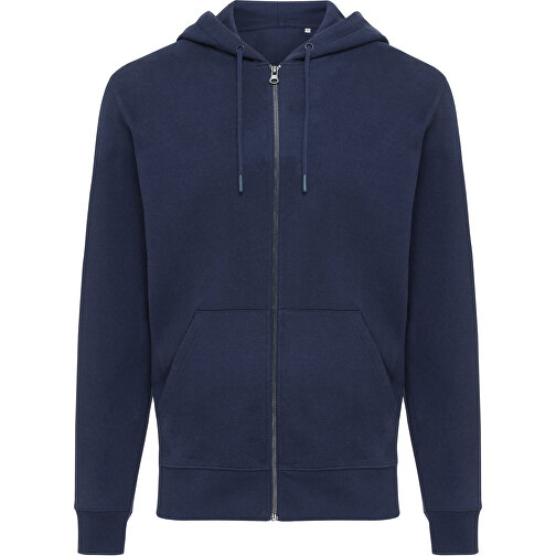 Iqoniq Abisko Zip-Kapuzenpullover Aus Recycelter Baumwolle , navy blau, 50% recycelte und 50% biologische Baumwolle, XXXL, 80,00cm x 1,00cm (Länge x Höhe), Bild 1