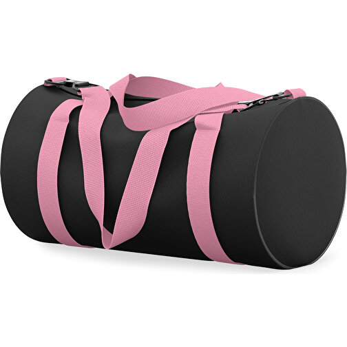 Sporttasche Modernfit , schwarz / hellpink, Sublimation Poliester 300g, 27,00cm x 27,00cm x 50,00cm (Länge x Höhe x Breite), Bild 2