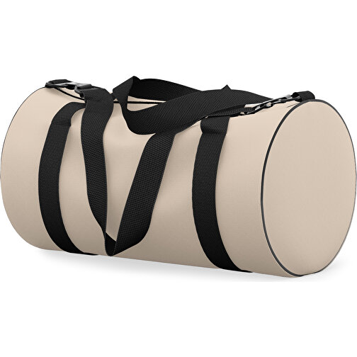 Sporttasche Modernfit , beige / schwarz, Sublimation Poliester 300g, 27,00cm x 27,00cm x 50,00cm (Länge x Höhe x Breite), Bild 2