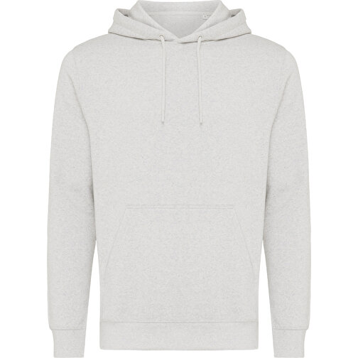 Iqoniq Rila Lightweight Hoodie Aus Recycelter Baumwolle , ungefärbte helles Grau, 30% recycelte und 70% biologische Baumwolle, XS, 64,00cm x 1,00cm (Länge x Höhe), Bild 1