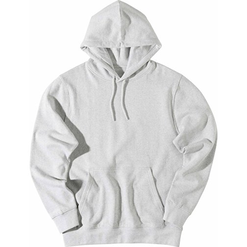 Iqoniq Rila Lightweight Hoodie Aus Recycelter Baumwolle , ungefärbte helles Grau, 30% recycelte und 70% biologische Baumwolle, 5XL, 83,00cm x 1,00cm (Länge x Höhe), Bild 3