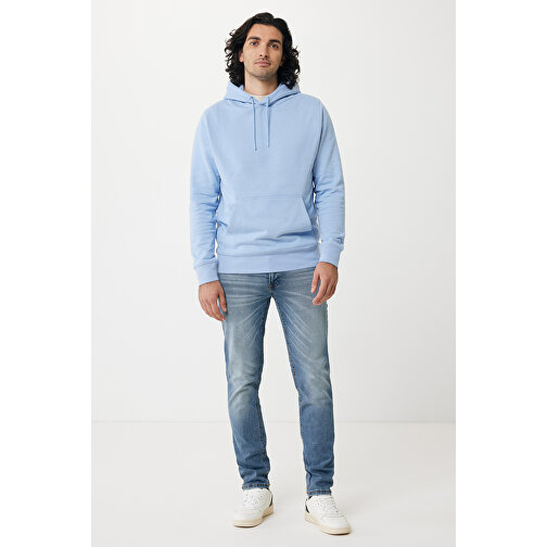 Iqoniq Rila Lightweight Hoodie Aus Recycelter Baumwolle , sky blue, 30% recycelte und 70% biologische Baumwolle, XXXL, 80,00cm x 1,00cm (Länge x Höhe), Bild 4