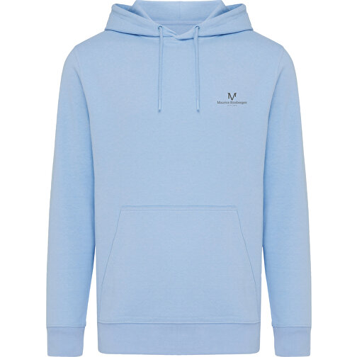 Iqoniq Rila Lightweight Hoodie Aus Recycelter Baumwolle , sky blue, 30% recycelte und 70% biologische Baumwolle, XXL, 78,00cm x 1,00cm (Länge x Höhe), Bild 13