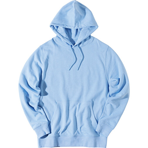 Iqoniq Rila Lightweight Hoodie Aus Recycelter Baumwolle , sky blue, 30% recycelte und 70% biologische Baumwolle, XXL, 78,00cm x 1,00cm (Länge x Höhe), Bild 3