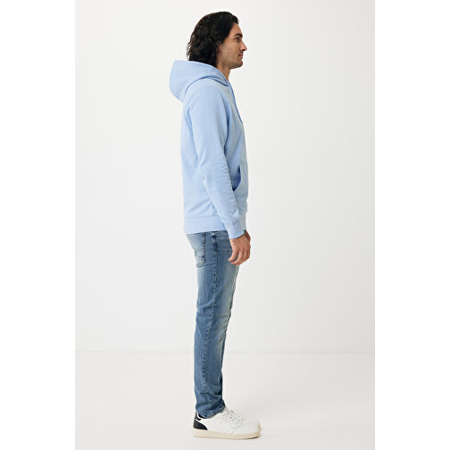 Iqoniq Rila Lightweight Hoodie Aus Recycelter Baumwolle , sky blue, 30% recycelte und 70% biologische Baumwolle, XXL, 78,00cm x 1,00cm (Länge x Höhe), Bild 6