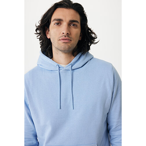 Iqoniq Rila Lightweight Hoodie Aus Recycelter Baumwolle , sky blue, 30% recycelte und 70% biologische Baumwolle, XL, 76,00cm x 1,00cm (Länge x Höhe), Bild 11