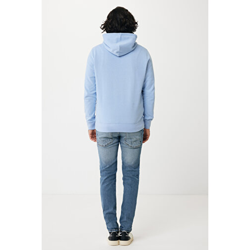 Iqoniq Rila Lightweight Hoodie Aus Recycelter Baumwolle , sky blue, 30% recycelte und 70% biologische Baumwolle, S, 68,00cm x 1,00cm (Länge x Höhe), Bild 5