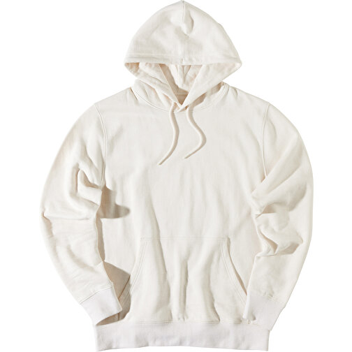 Iqoniq Rila Lightweight Hoodie Aus Recycelter Baumwolle , natural raw, 30% recycelte und 70% biologische Baumwolle, XXXL, 80,00cm x 1,00cm (Länge x Höhe), Bild 3