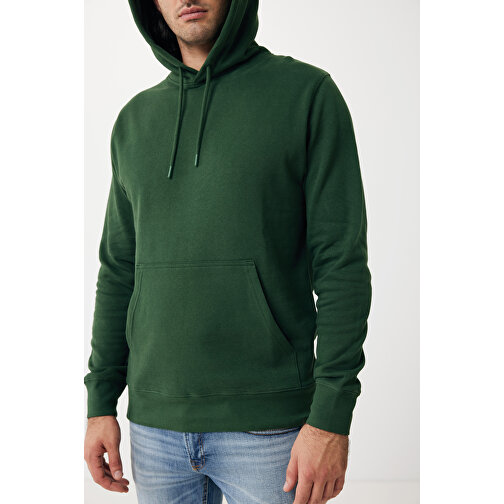 Iqoniq Rila Lightweight Hoodie Aus Recycelter Baumwolle , forest green, 30% recycelte und 70% biologische Baumwolle, XXXL, 80,00cm x 1,00cm (Länge x Höhe), Bild 13