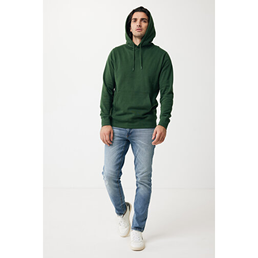 Iqoniq Rila Lightweight Hoodie Aus Recycelter Baumwolle , forest green, 30% recycelte und 70% biologische Baumwolle, XXXL, 80,00cm x 1,00cm (Länge x Höhe), Bild 5