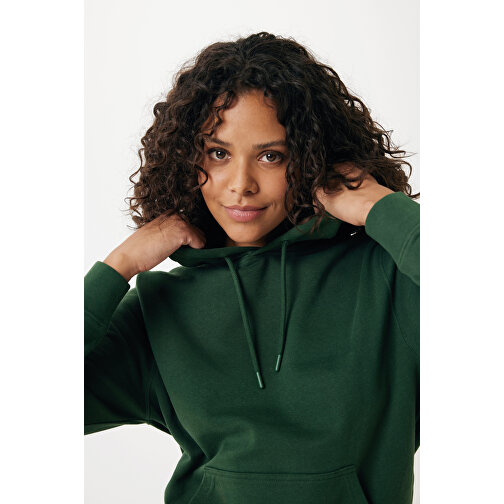 Iqoniq Rila Lightweight Hoodie Aus Recycelter Baumwolle , forest green, 30% recycelte und 70% biologische Baumwolle, S, 68,00cm x 1,00cm (Länge x Höhe), Bild 11