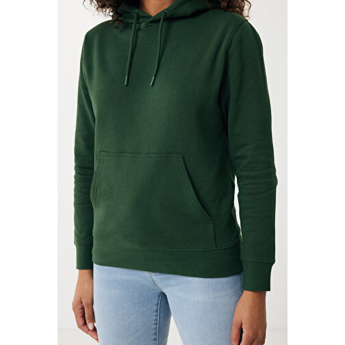 Iqoniq Rila Lightweight Hoodie Aus Recycelter Baumwolle , forest green, 30% recycelte und 70% biologische Baumwolle, S, 68,00cm x 1,00cm (Länge x Höhe), Bild 12