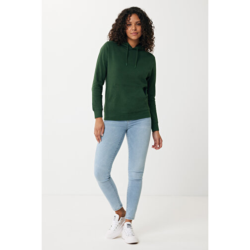 Iqoniq Rila Lightweight Hoodie Aus Recycelter Baumwolle , forest green, 30% recycelte und 70% biologische Baumwolle, S, 68,00cm x 1,00cm (Länge x Höhe), Bild 8