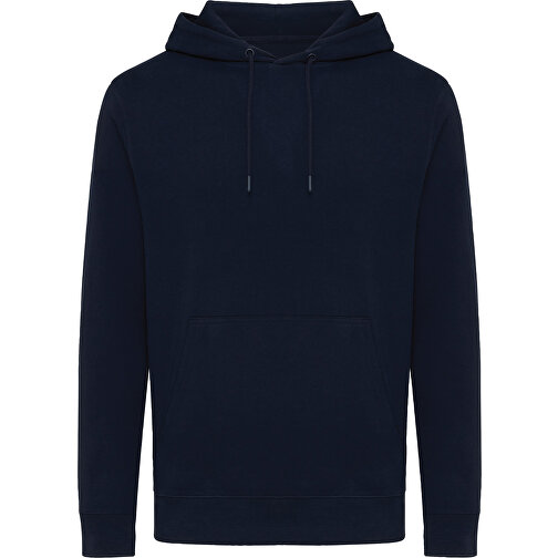 Iqoniq Rila Lightweight Hoodie Aus Recycelter Baumwolle , navy blau, 30% recycelte und 70% biologische Baumwolle, XS, 64,00cm x 1,00cm (Länge x Höhe), Bild 1