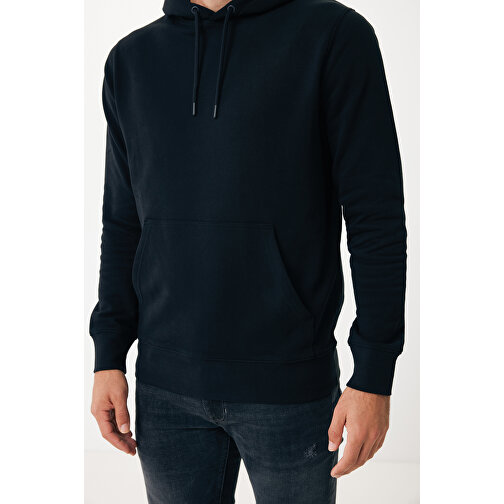 Iqoniq Rila Lightweight Hoodie Aus Recycelter Baumwolle , schwarz, 30% recycelte und 70% biologische Baumwolle, S, 68,00cm x 1,00cm (Länge x Höhe), Bild 12