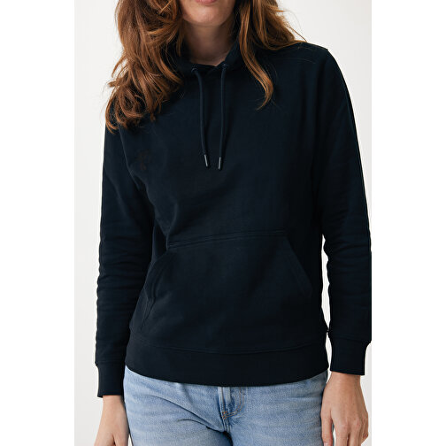 Iqoniq Rila Lightweight Hoodie Aus Recycelter Baumwolle , schwarz, 30% recycelte und 70% biologische Baumwolle, M, 72,00cm x 1,00cm (Länge x Höhe), Bild 13