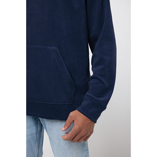 Iqoniq Trivor Mikrofleece-Kapuzenjacke Aus Recyc. Polyester , navy blau, 100% recyceltes Polyester, XXS, 61,00cm x 2,50cm (Länge x Höhe), Bild 13