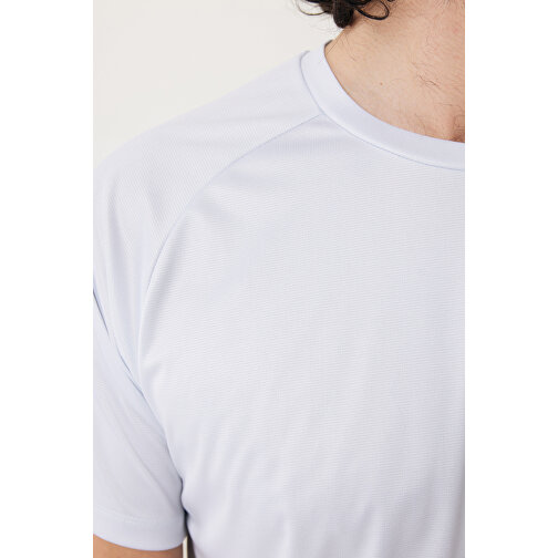 Iqoniq Tikal Sport Quick-Dry T-Shirt Aus Rec. Polyester , weiss, 100% recyceltes Polyester, 4XL, 82,00cm x 0,50cm (Länge x Höhe), Bild 12