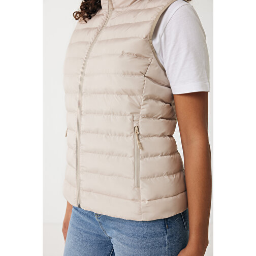 Iqoniq Meru Damen Bodywarmer Aus Recyceltem Polyester , beige, 100% recyceltes Polyester, XXL, 68,00cm x 0,50cm (Länge x Höhe), Bild 7