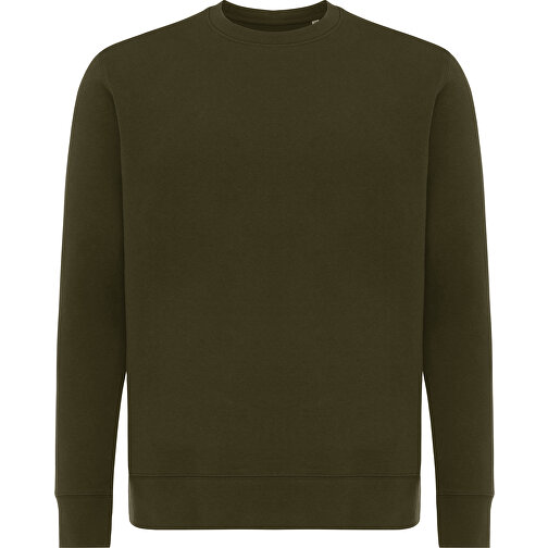 Iqoniq Etosha Lightweight Sweater tillverkad av återvunnen bomull, khaki, Bild 2