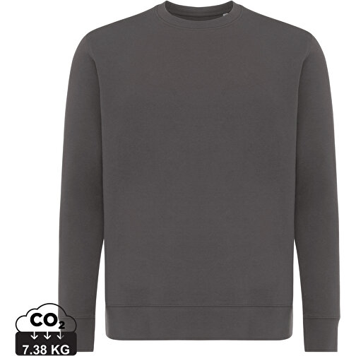 Iqoniq Etosha Lightweight Sweater Aus Recycelter Baumwolle, Anthrazit , anthrazit, 30% recycelte und 70% biologische Baumwolle, XXXL, , Bild 1