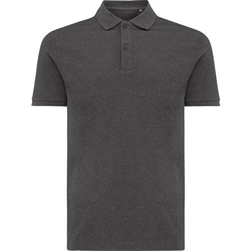 Iqoniq Yosemite Piqué-Poloshirt Aus Recycelter Baumwolle, Ungefärbtes Anthrazit , ungefärbtes Anthrazit, 50% recycelte und 50% biologische Baumwolle, XXL, , Bild 2