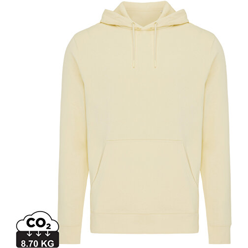 Iqoniq Rila Lightweight Hoodie Aus Recycelter Baumwolle, Cream Yellow , cream yellow, 30% recycelte und 70% biologische Baumwolle, M, , Bild 1