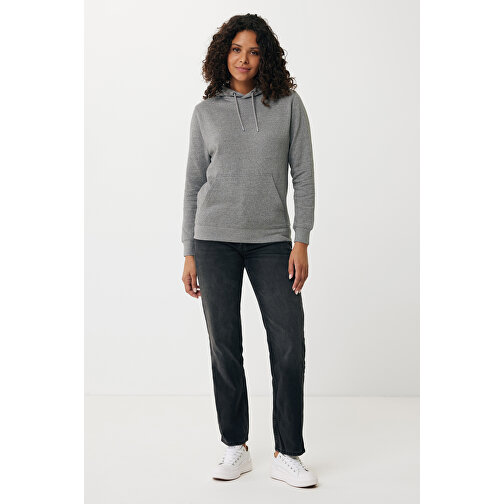 Iqoniq Rila Lightweight Hoodie Aus Recycelter Baumwolle, Ungefärbte Helles Anthrazit , ungefärbte helles Anthrazit, 30% recycelte und 70% biologische Baumwolle, XXXL, , Bild 8