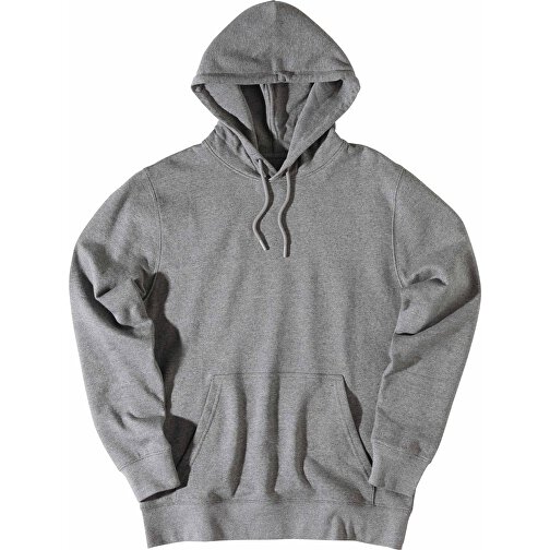 Iqoniq Rila Lightweight Hoodie Aus Recycelter Baumwolle, Ungefärbte Helles Anthrazit , ungefärbte helles Anthrazit, 30% recycelte und 70% biologische Baumwolle, XXL, , Bild 4