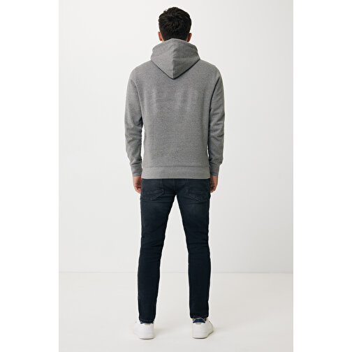 Iqoniq Rila Lightweight Hoodie Aus Recycelter Baumwolle, Ungefärbte Helles Anthrazit , ungefärbte helles Anthrazit, 30% recycelte und 70% biologische Baumwolle, XS, , Bild 6