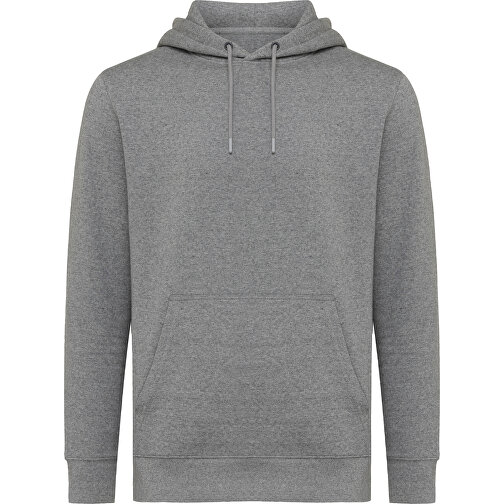 Iqoniq Rila Lightweight Hoodie Aus Recycelter Baumwolle, Ungefärbte Helles Anthrazit , ungefärbte helles Anthrazit, 30% recycelte und 70% biologische Baumwolle, XL, , Bild 2