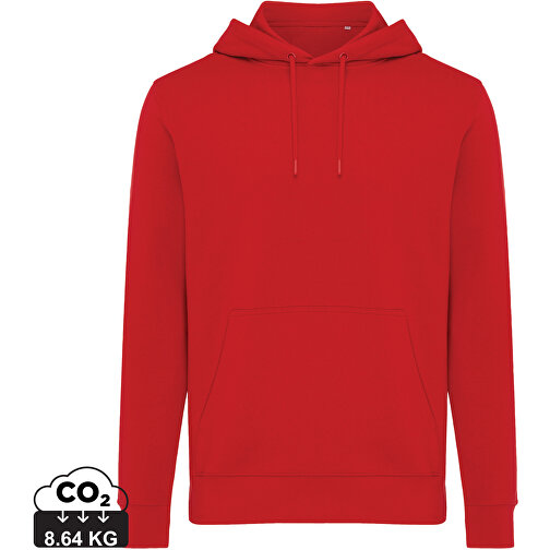 Iqoniq Rila Lightweight Hoodie Aus Recycelter Baumwolle, Rot , rot, 30% recycelte und 70% biologische Baumwolle, XXXL, , Bild 1