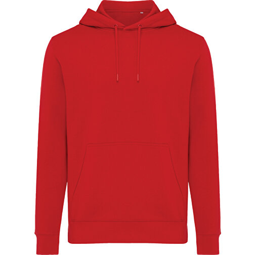 Iqoniq Rila Lightweight Hoodie Aus Recycelter Baumwolle, Rot , rot, 30% recycelte und 70% biologische Baumwolle, XS, , Bild 2