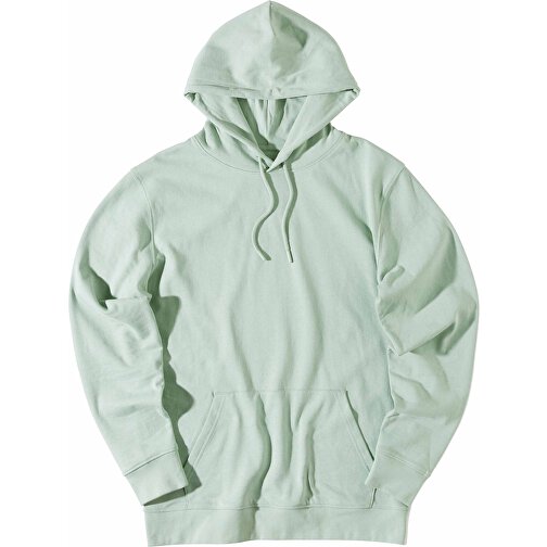 Iqoniq Rila Sudadera ligera con capucha de algodón reciclado, verde Iceberg, Imagen 4