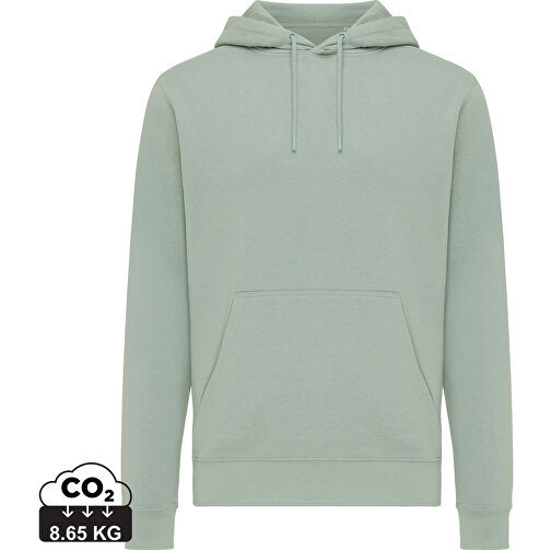 Iqoniq Rila Lightweight Hoodie Aus Recycelter Baumwolle, Iceberg Green , Iceberg green, 30% recycelte und 70% biologische Baumwolle, L, , Bild 1