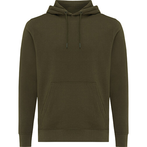 Iqoniq Rila Lightweight Hoodie Aus Recycelter Baumwolle, Khaki , khaki, 30% recycelte und 70% biologische Baumwolle, XL, , Bild 2