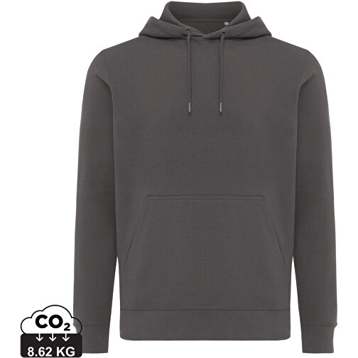 Iqoniq Rila Lightweight Hoodie Aus Recycelter Baumwolle, Anthrazit , anthrazit, 30% recycelte und 70% biologische Baumwolle, XXXL, , Bild 1