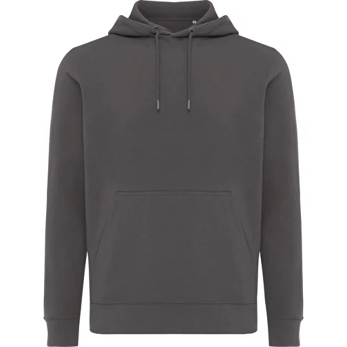 Felpa con cappuccio leggera Iqoniq Rila in cotone riciclato, antracite, Immagine 2
