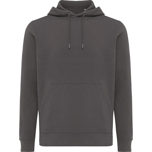 Iqoniq Rila Lightweight Hoodie Aus Recycelter Baumwolle, Anthrazit , anthrazit, 30% recycelte und 70% biologische Baumwolle, S, , Bild 2