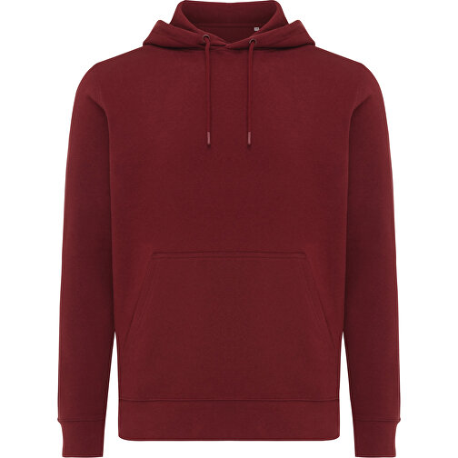 Iqoniq Rila Lightweight Hoodie en coton recyclé, bordeaux, Image 2