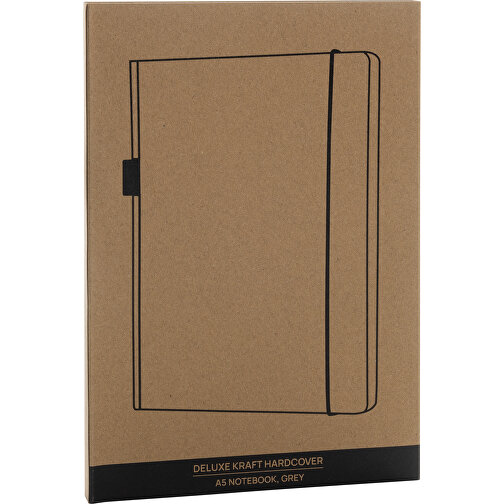 Cuaderno A5 de lujo, tapa dura, gris, Imagen 8