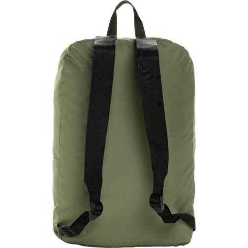 Dillon AWARE™ RPET Faltbarer Klassischer Rucksack, Grün , grün, PET - recycelt, 32,50cm x 44,00cm x 11,00cm (Länge x Höhe x Breite), Bild 4