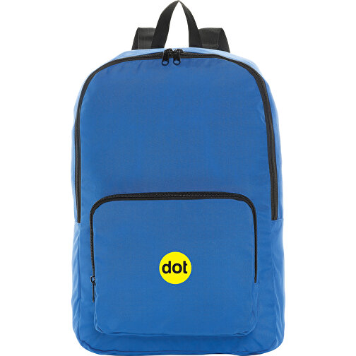 Dillon AWARE™ RPET Faltbarer Klassischer Rucksack, Königsblau , königsblau, PET - recycelt, 32,50cm x 44,00cm x 11,00cm (Länge x Höhe x Breite), Bild 8