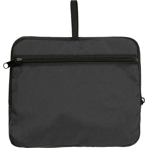 Dillon AWARE™ RPET Faltbarer Klassischer Rucksack, Schwarz , schwarz, PET - recycelt, 32,50cm x 44,00cm x 11,00cm (Länge x Höhe x Breite), Bild 7