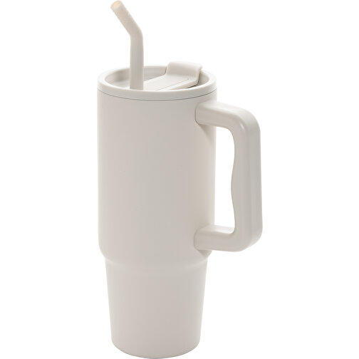 Embrace Deluxe Becher Aus RCS Recyceltem Edelstahl 900ml, Beige , beige, Rostfreier Stahl - recycelt,PP, 14,70cm x 23,50cm (Länge x Höhe), Bild 1