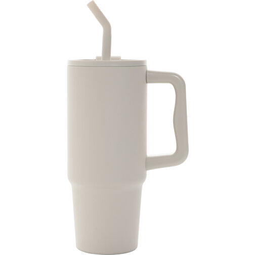 Embrace Deluxe Becher Aus RCS Recyceltem Edelstahl 900ml, Beige , beige, Rostfreier Stahl - recycelt,PP, 14,70cm x 23,50cm (Länge x Höhe), Bild 2