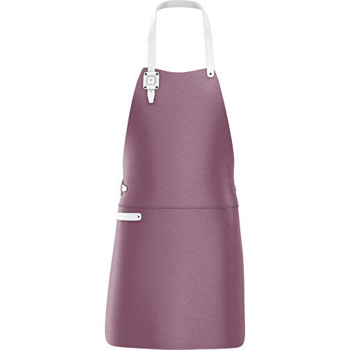 Leder Grillschürze ColourDuo , fuchsia / weiss, Donato Rindleder, 78,00cm x 60,00cm (Länge x Breite), Bild 1